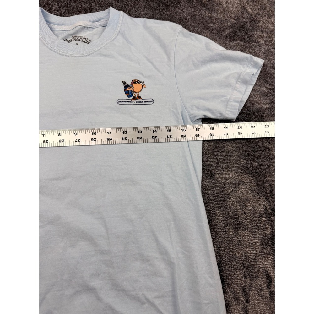 Sunday Swagger Smuckers Uncrustables Golf T-Shirt Light Blue Mens Small Snack View 4